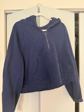 lululemon athletica Navy Half-Zip Hooded Pullover